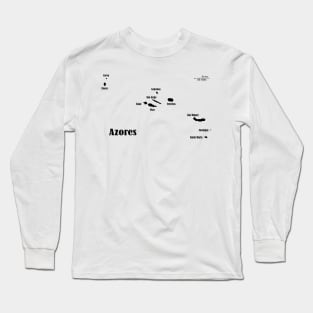Azores, black Long Sleeve T-Shirt